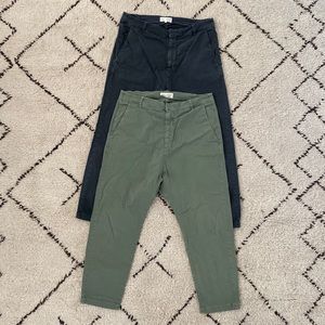 Nili Lotan Paris Pant Camo Green AND Black Sz 8